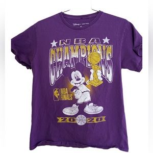 LOS ANGELES LAKERS 2020 CHAMPIONS MICKEY MOUSE LEBRON DISNEY